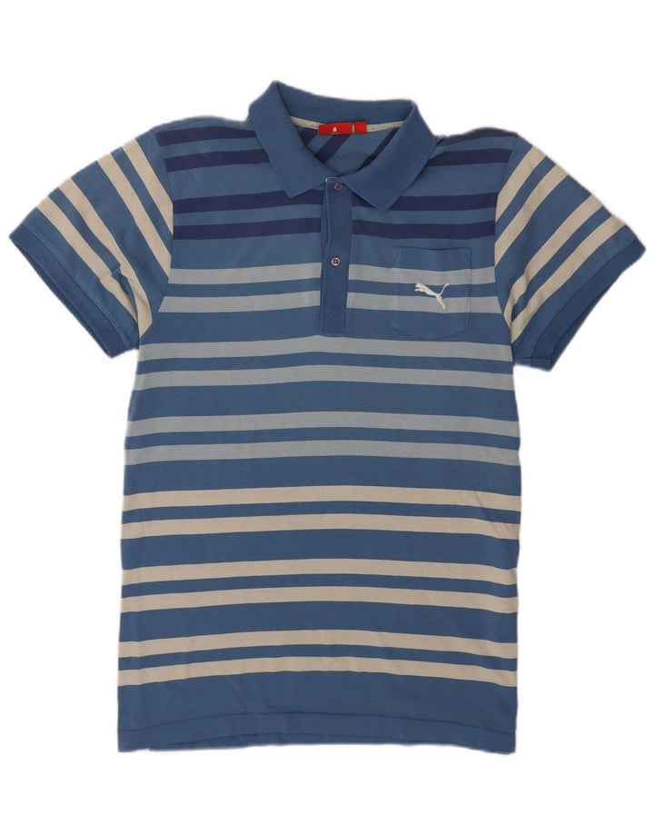 Puma muška polo majica srednje plave pruge