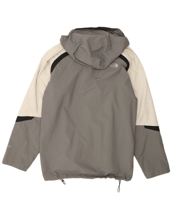 The North Face muška kišna jakna s kapuljačom UK 42 XL sivi najlon u boji
