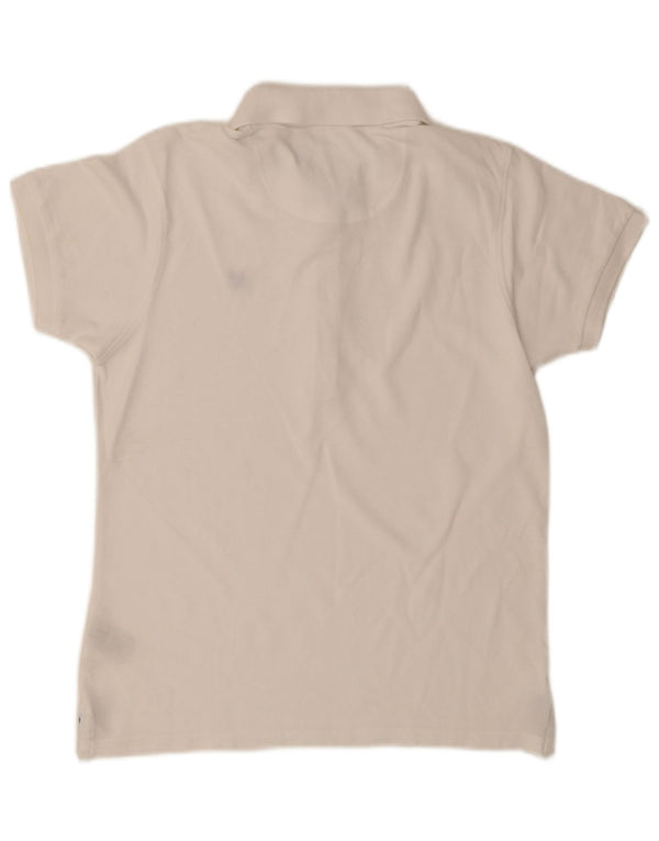 Crew Clothing Ženska polo majica UK 14 Srednje bijeli pamuk