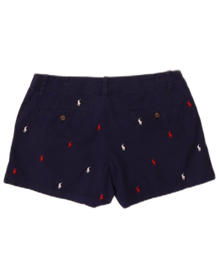 POLO RALPH LAUREN Ženske chino kratke hlače US 0 XS W30 tamnoplave na točkice