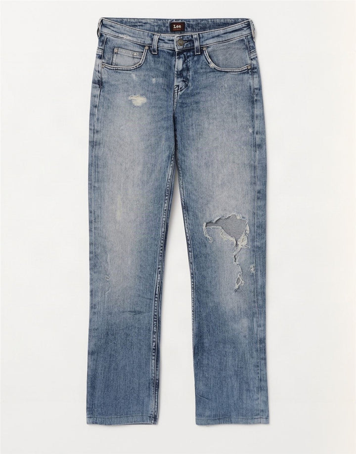 Lee Mens Knox isprekidane ravne traperice W29 L30 plavi pamuk