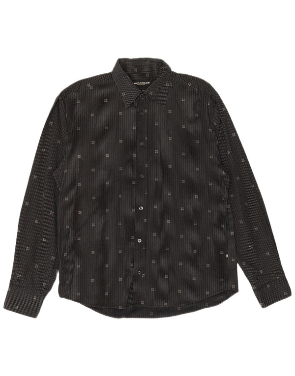 TOM TAILOR Muška košulja XL, pamuk s crnim prugama