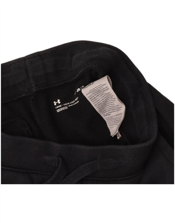 UNDER ARMOUR Sportske kratke hlače za dječake 11-12 godina, veliki crni pamuk