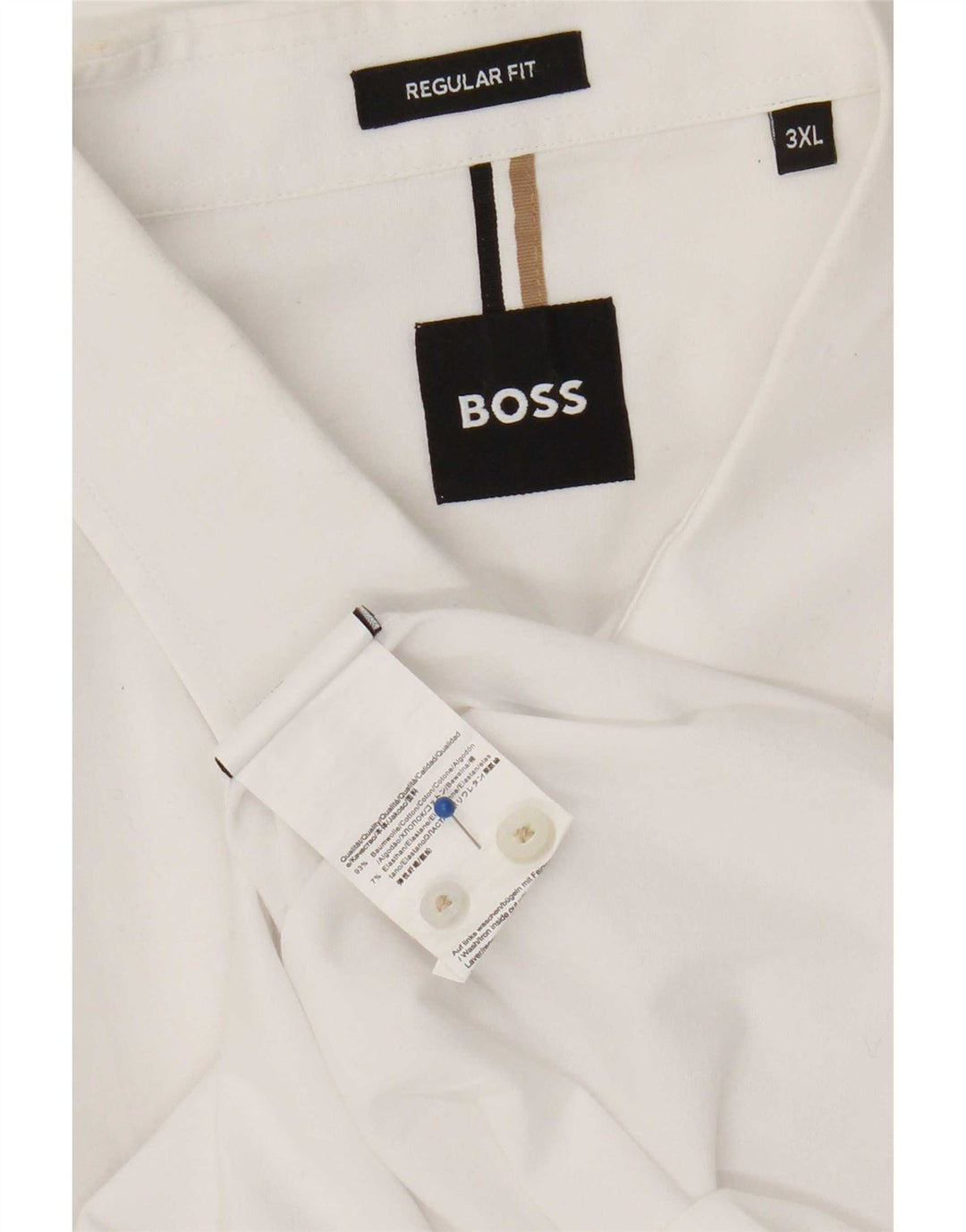 Hugo Boss muška košulja standardnog kroja 3XL bijeli pamuk