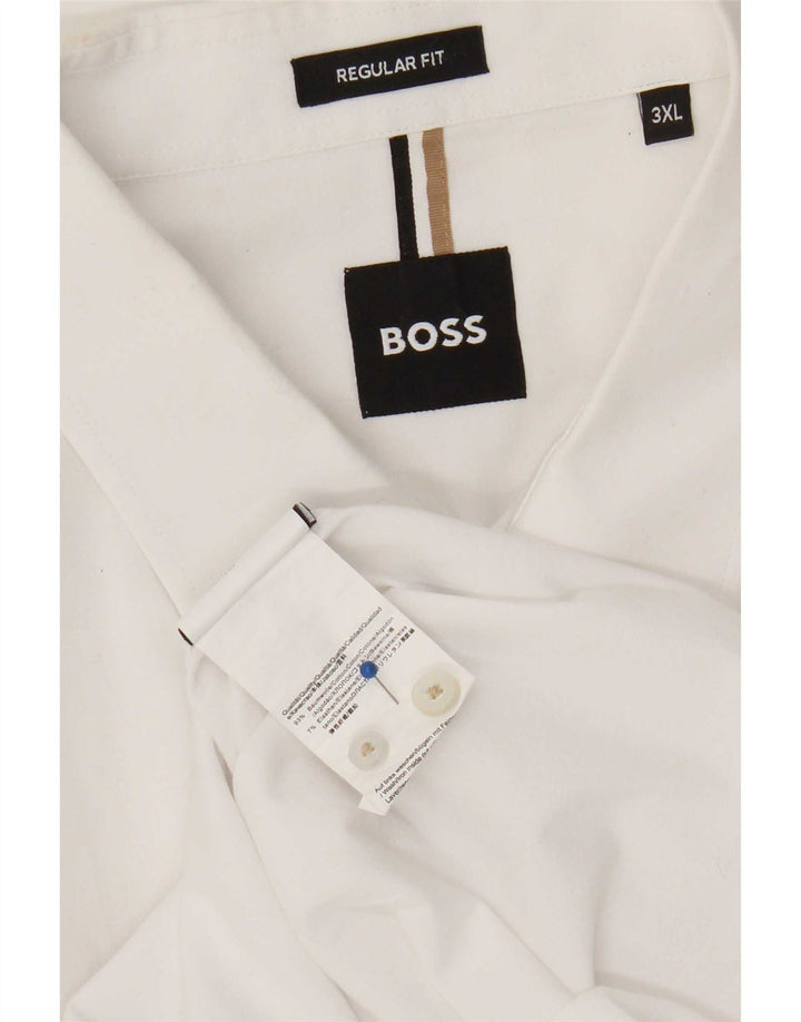 Hugo Boss muška košulja standardnog kroja 3XL bijeli pamuk