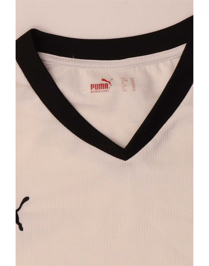 Puma ženska majica kratkih rukava UK 16 Large White Colourblock poliester