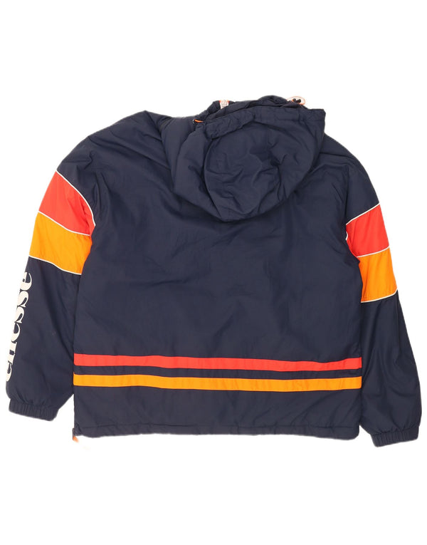Ellesse muška grafička anorak jakna s kapuljačom UK 42 XL tamnoplava boja