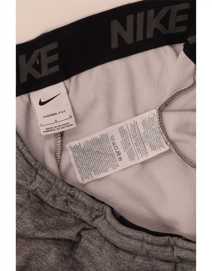 Nike muške Therma-Fit trenirke Hlače za trčanje Veliki sivi poliester