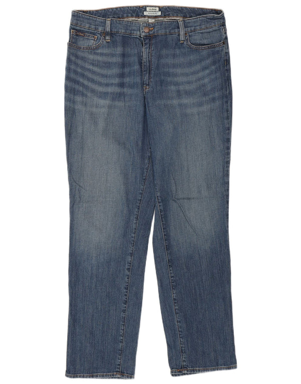 L.L.BEAN Ženske omiljene ravne traperice US 14 XL W36 L30 Plave