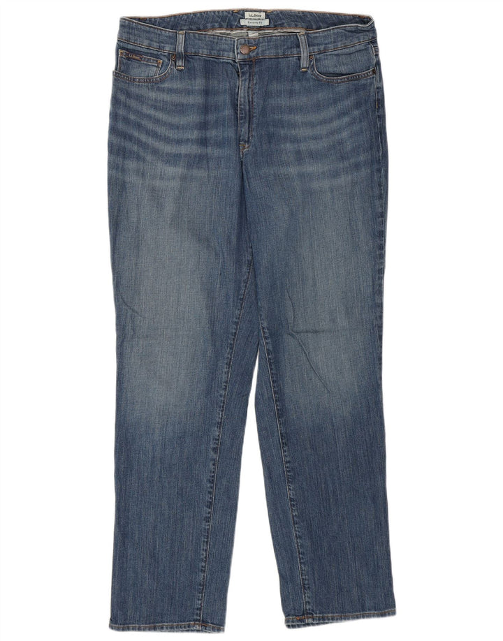 L.L.BEAN Ženske omiljene ravne traperice US 14 XL W36 L30 Plave