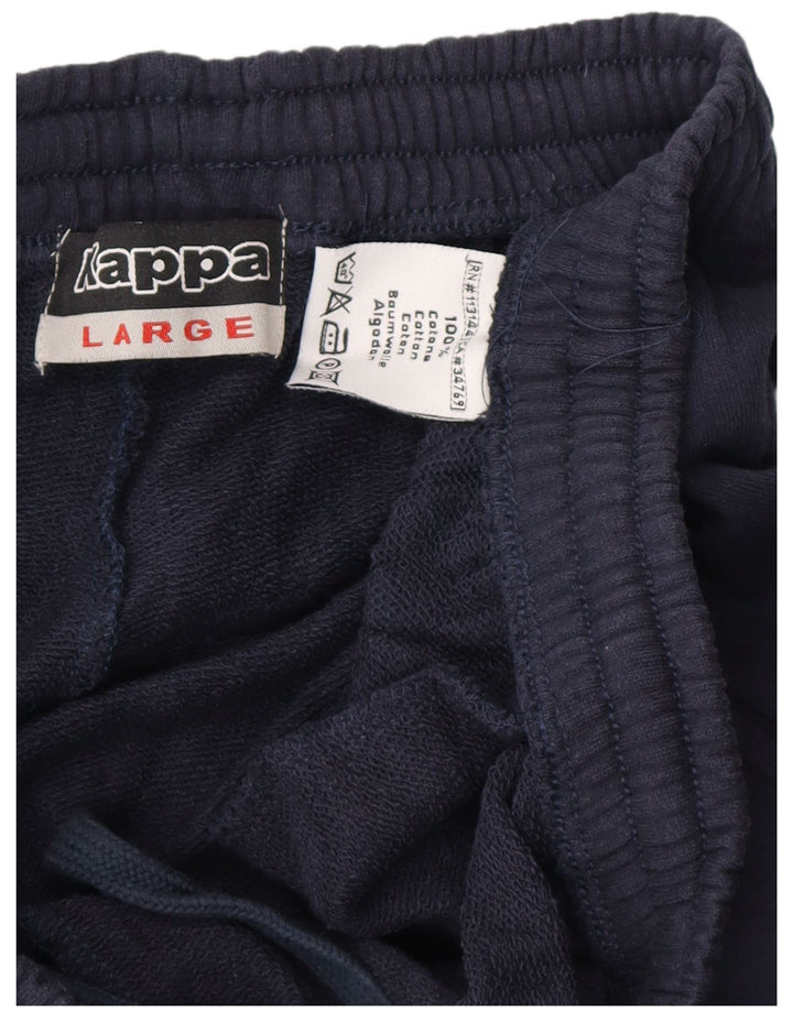 KAPPA muške trenirke, velike pamučne tamnoplave hlače
