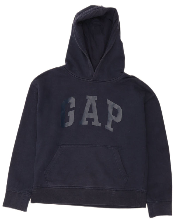 Gap Boys Graphic Hoodie Džemper 9-10 godina Veliki tamnoplavi pamuk