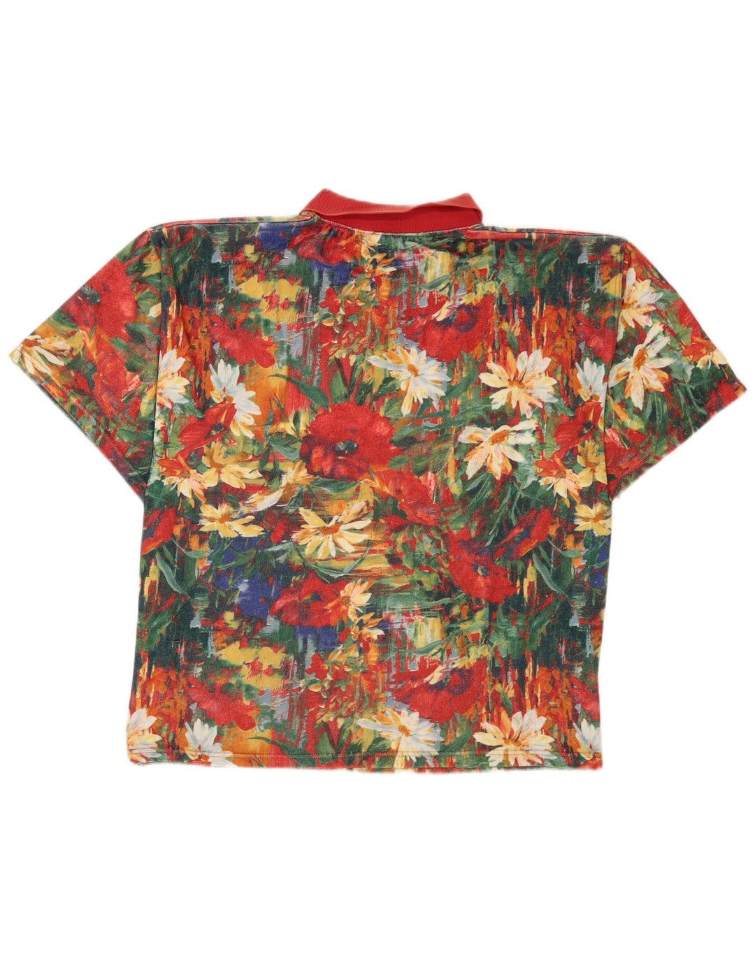 Vintage muška polo majica XL raznobojna cvjetna