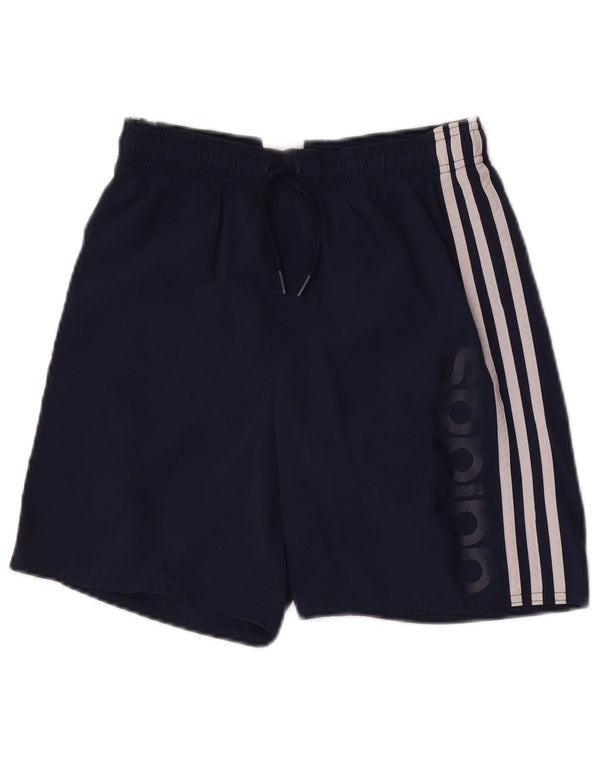 Adidas kratke sportske hlače za dječake 11-12 godina od tamnoplavog najlona