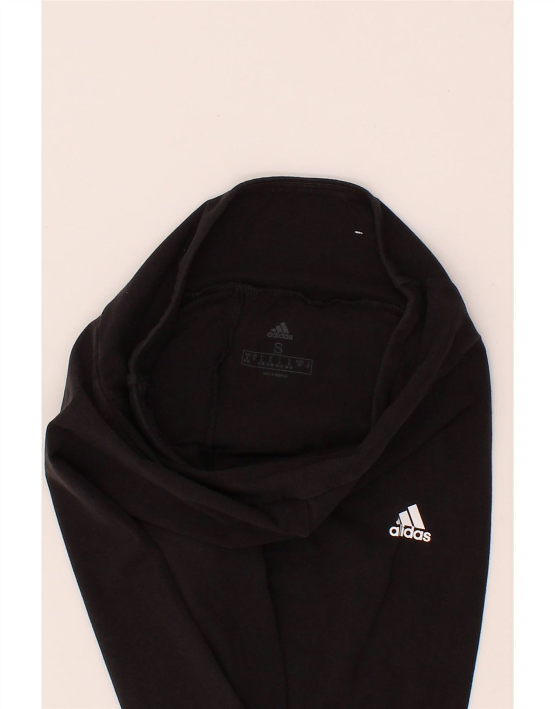 ADIDAS Womens Graphic Leggings UK 8/10 Small  Black Vintage Adidas and Second-Hand Adidas from Messina Hembry 