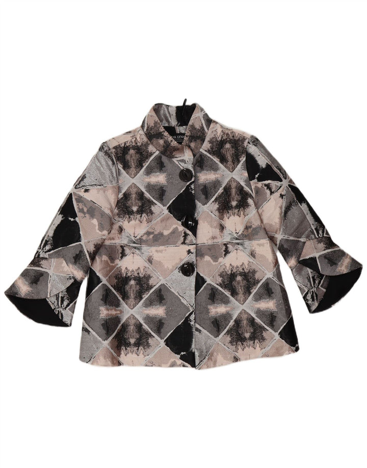 FRANK LYMAN Ženska jakna sa jaknom 3/4 rukava UK 10 Mala višebojna