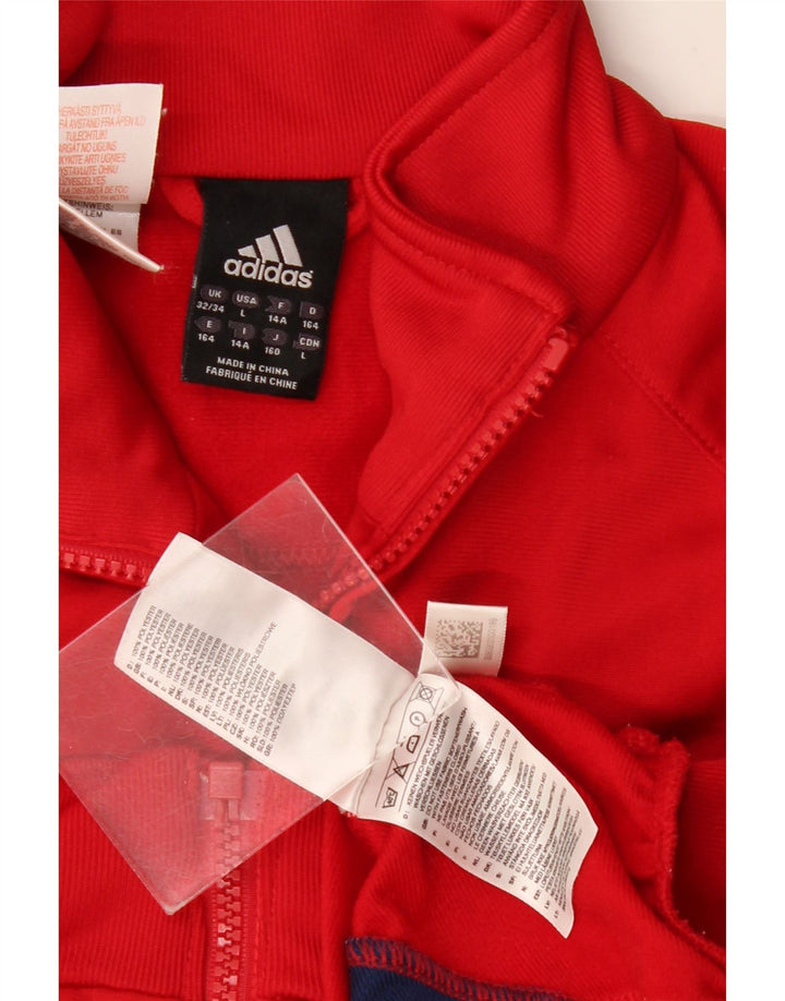 Adidas trenirka za dječake 13-14 godina Red Colourblock Poliester