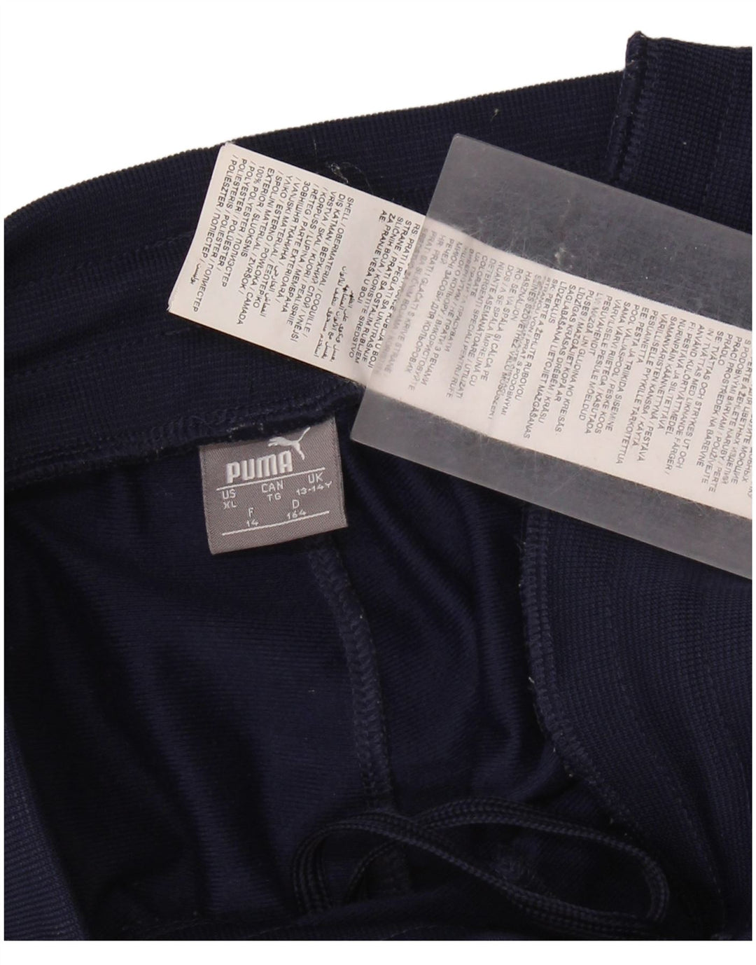 PUMA Boys Graphic Trenirka Hlače Joggers 13-14 Years Navy Blue