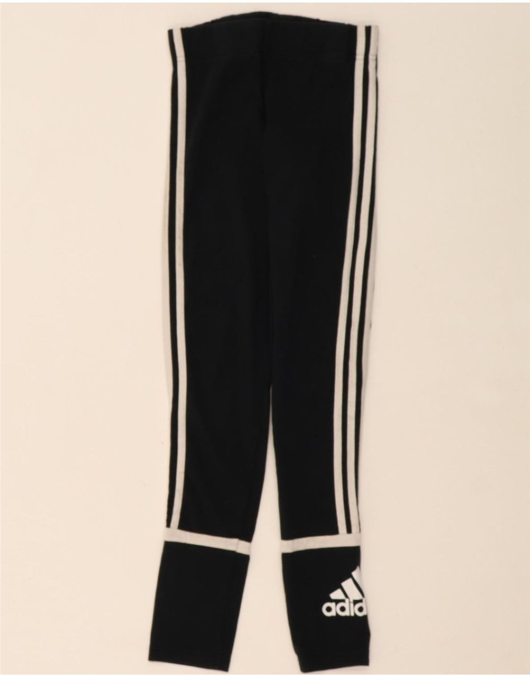 ADIDAS Womens Leggings UK 8/10 Small Black Vintage Adidas and Second-Hand Adidas from Messina Hembry 