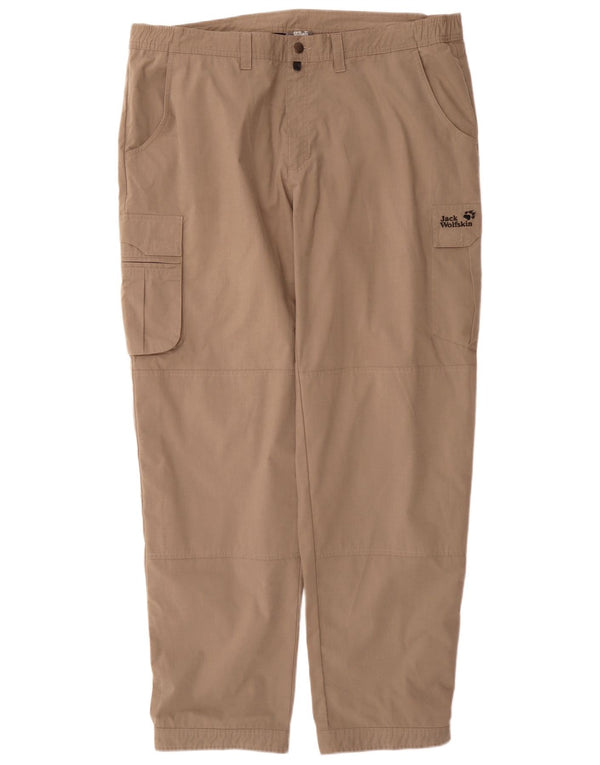 Jack Wolfskin muške kargo hlače za planinarenje, veličina 58 2XL W40 L34 bež