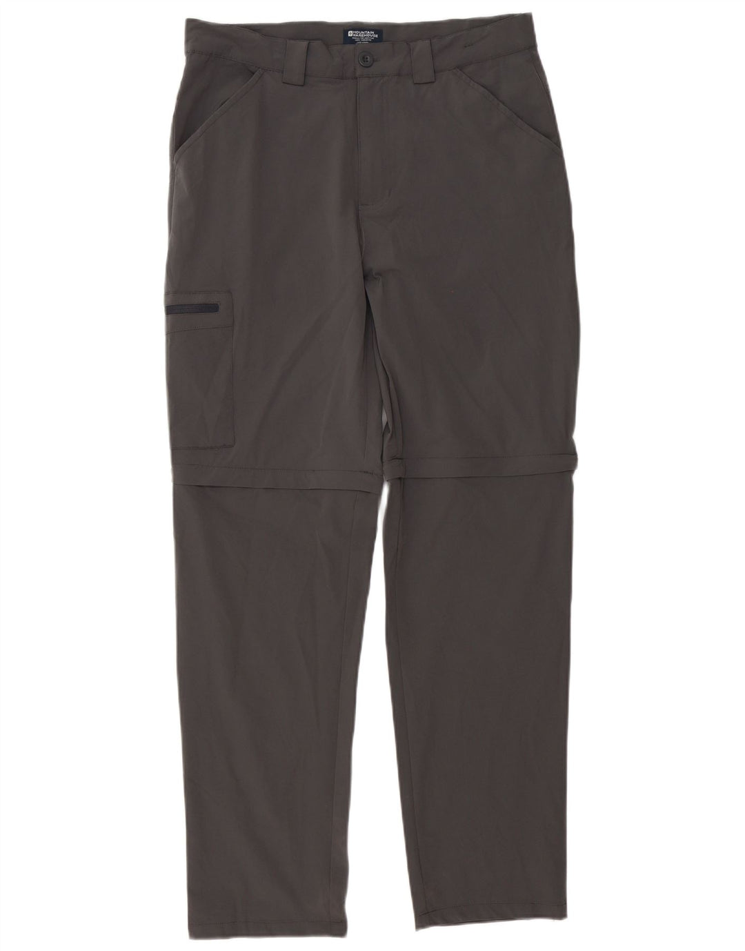 Mountain Warehouse muške ravne kargo hlače W32 L32 sivi poliester
