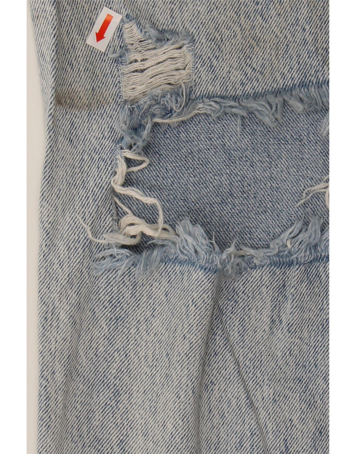 ZARA Womens High Rise Distressed Bootcut Jeans EU 38 Small W28 L29 Blue Vintage Zara and Second-Hand Zara from Messina Hembry 