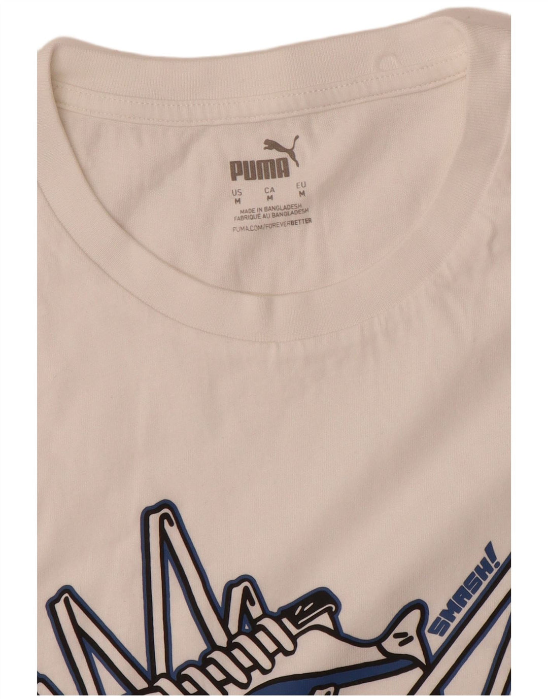 Puma muška majica s grafičkim motivima srednje bijele boje