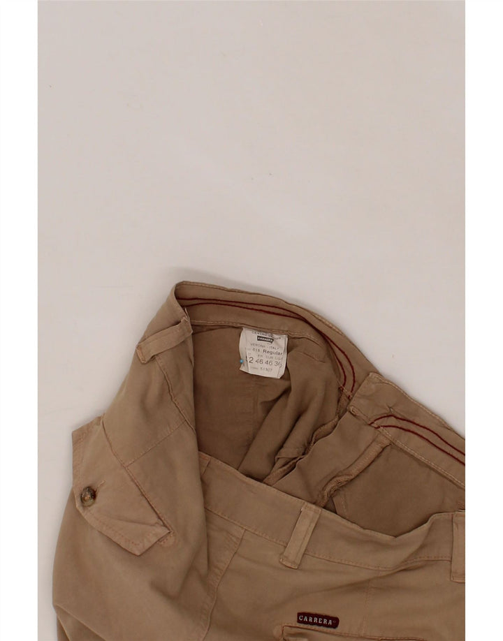 CARRERA Mens 618 Regular Cargo Shorts IT 52 XL W38  Brown Cotton Vintage Carrera and Second-Hand Carrera from Messina Hembry 