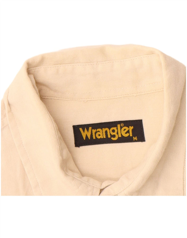 Wrangler muška košulja kratkih rukava srednje bež platna