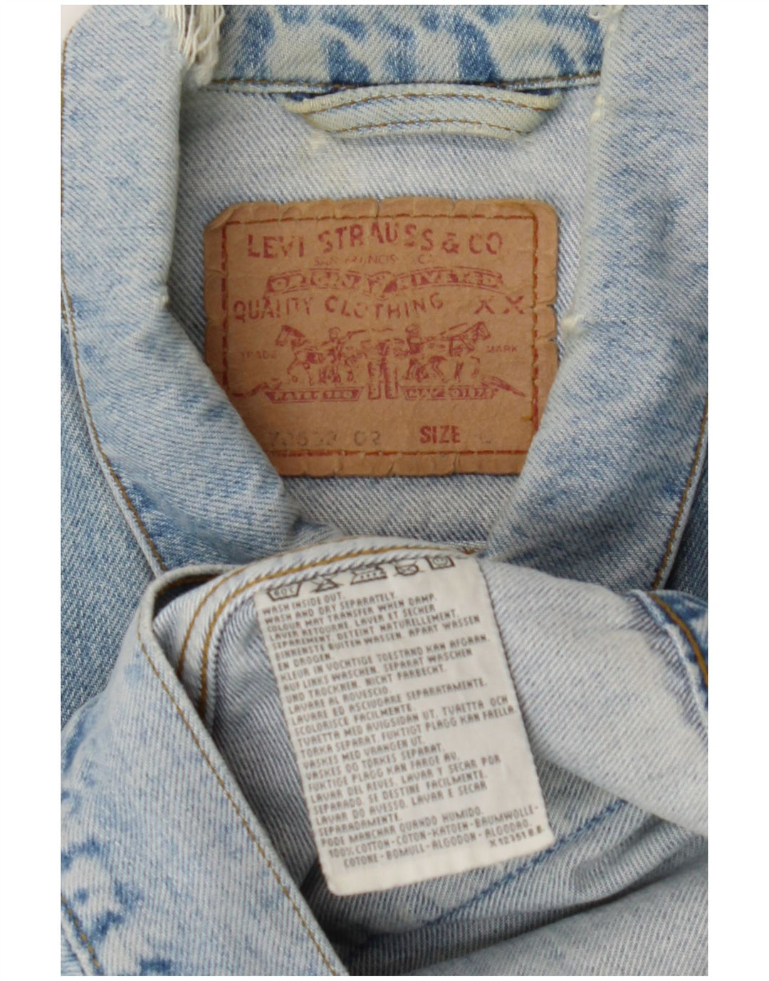 Levi's muška traper jakna UK 40 Large Blue Cotton