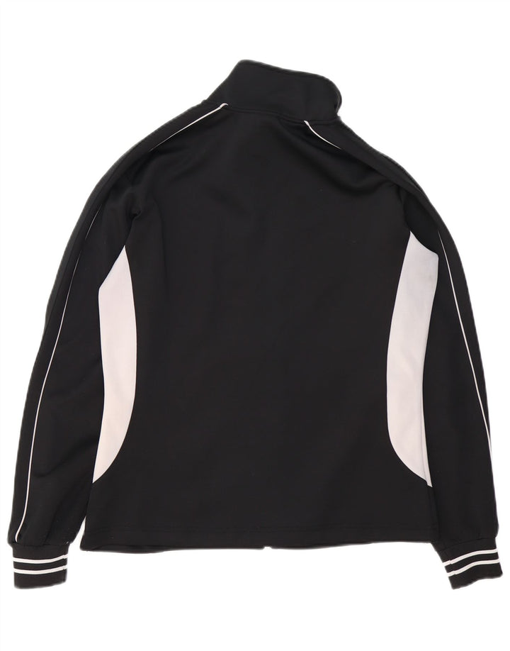 Asics ženska gornja jakna za trenirku UK 14 srednje crne boje od poliestera