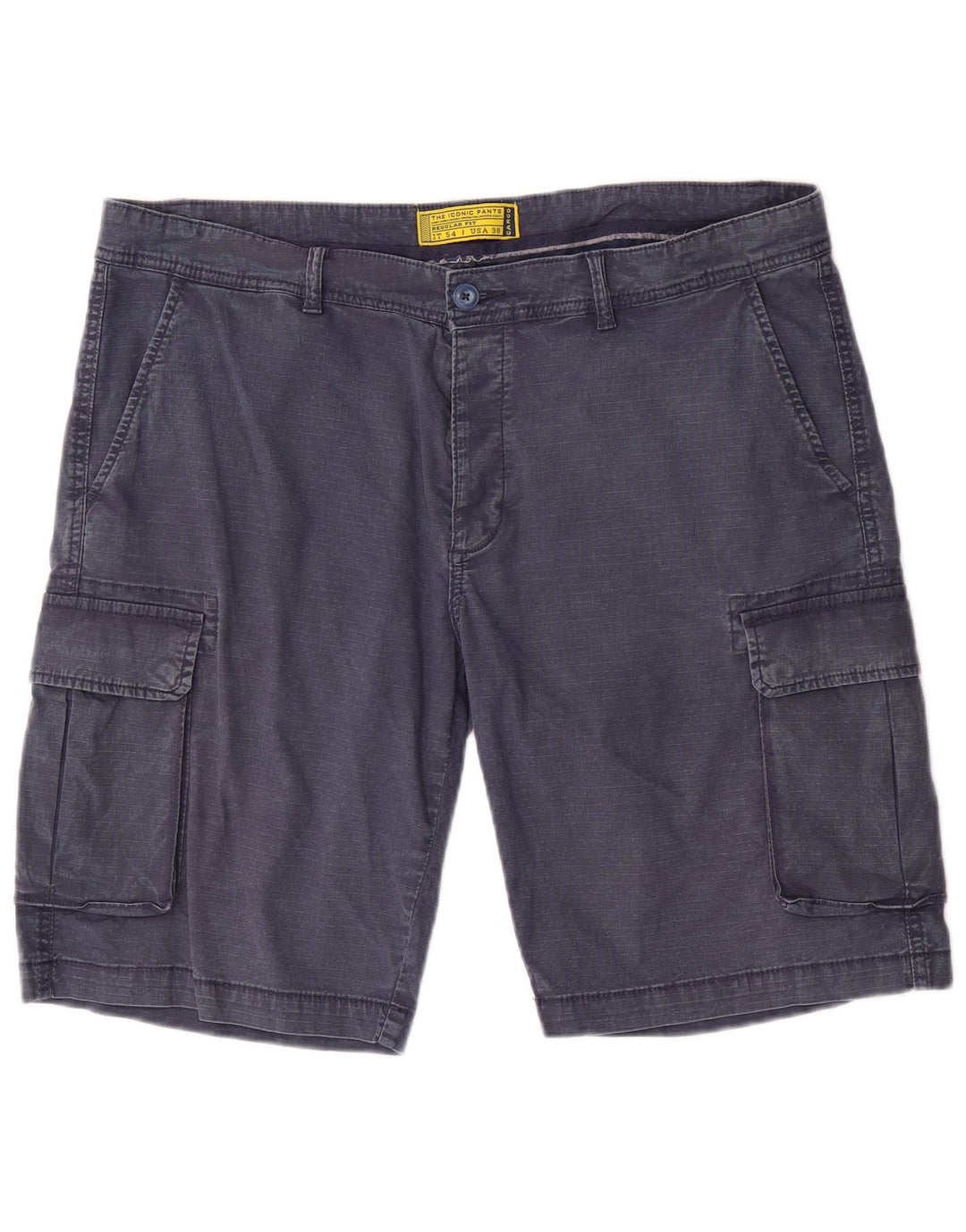Vintage muške kargo kratke hlače standardnog kroja W38 XL tamnoplavi pamuk