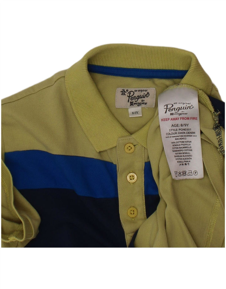 PENGUIN Polo majica za dječake 8-9 godina, pamuk u zelenim bojama
