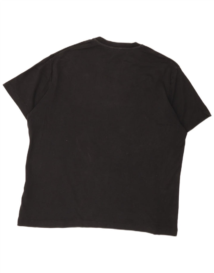 Massimo Dutti muška majica kratkih rukava 2XL crni pamuk