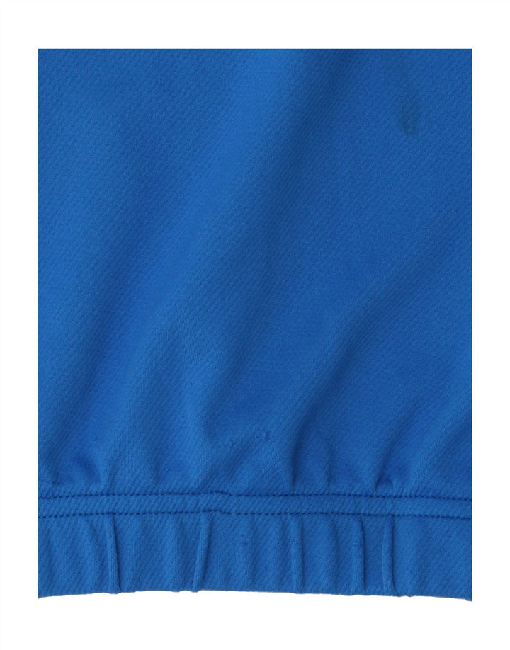 PUMA Mens Zip Neck Pullover Tracksuit Top Medium Blue Polyester Vintage Puma and Second-Hand Puma from Messina Hembry 