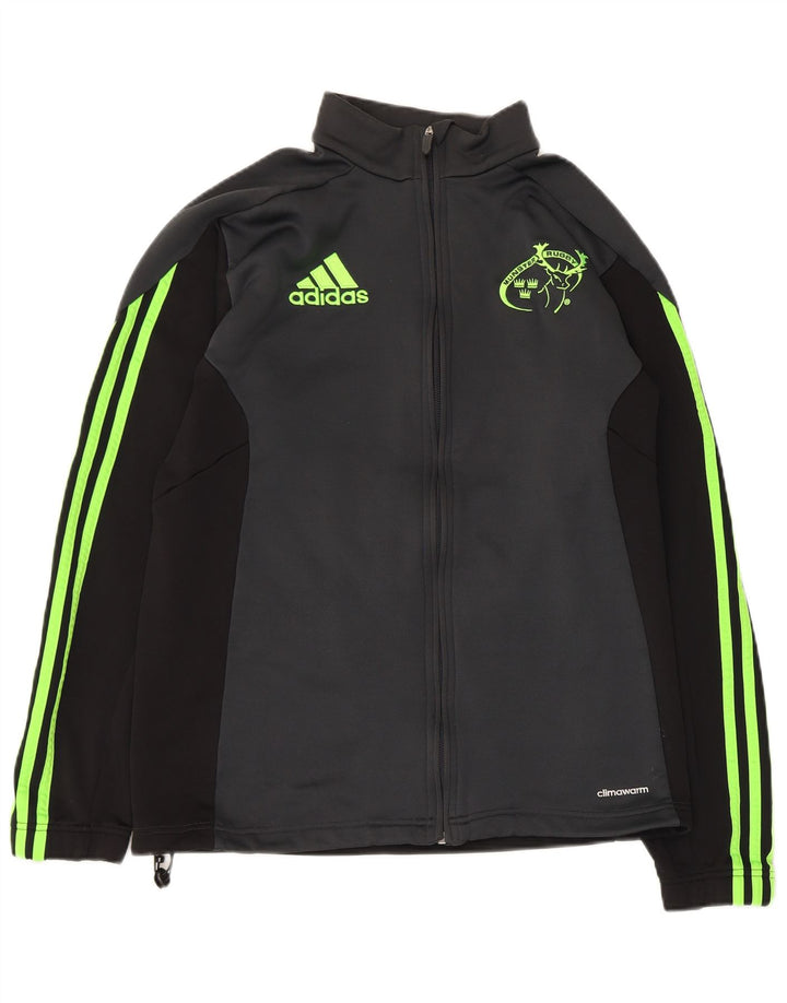 Adidas ženska gornja jakna Munster Rugby trenirka UK 14 srednje siva