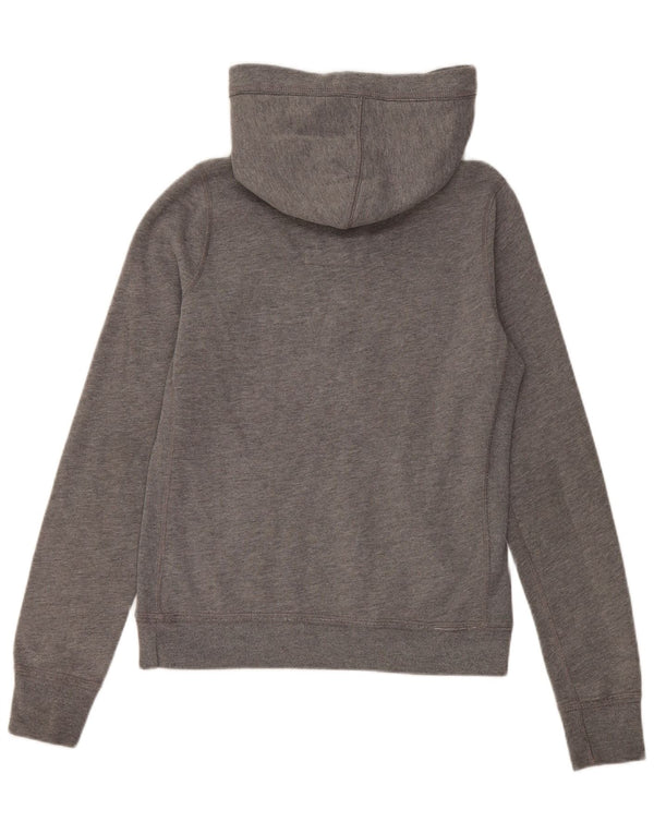 Ženska majica s kapuljačom Abercrombie & Fitch UK 12 srednje sivi pamuk
