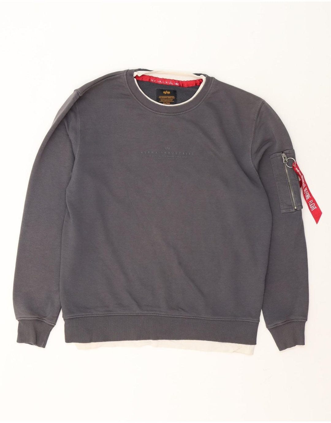Alpha Industries Muška majica s grafičkim motivima Mali sivi pamuk