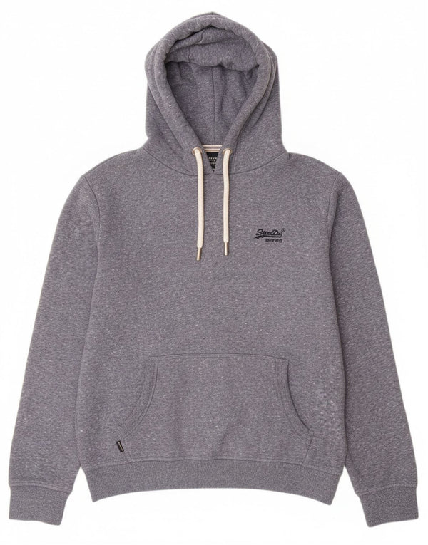 Superdry muška majica s kapuljačom XL, plavi flekasti pamuk