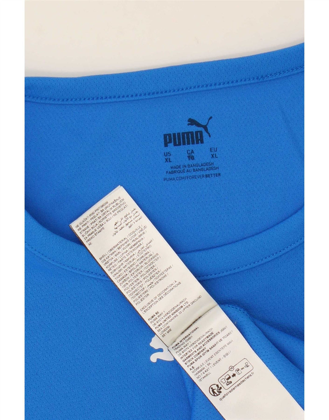 Puma muška majica kratkih rukava XL plava poliesterska boja
