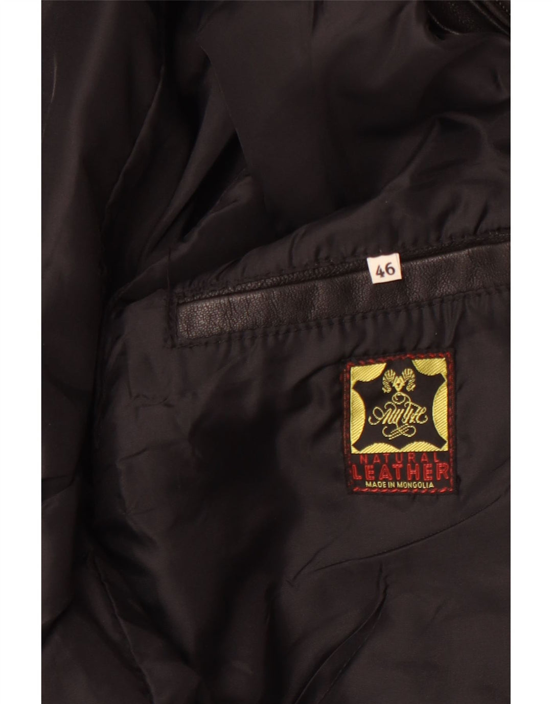 VINTAGE muška kožna jakna EU 46 mala crna koža