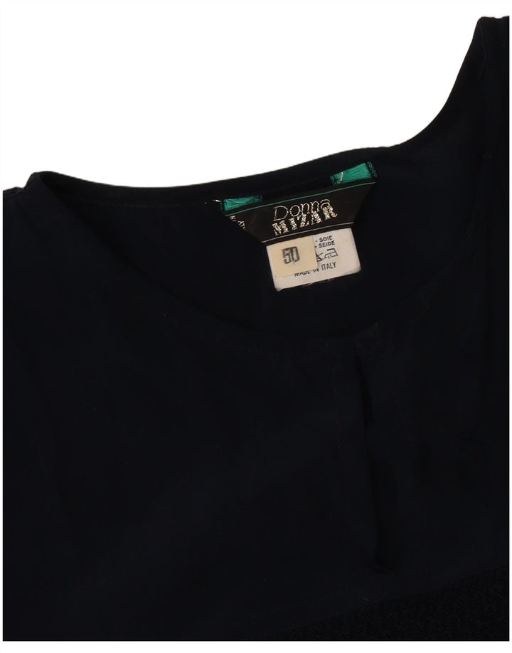 Donna Mizar Ženska bluza Top IT 50 XL Mornarsko plava svila