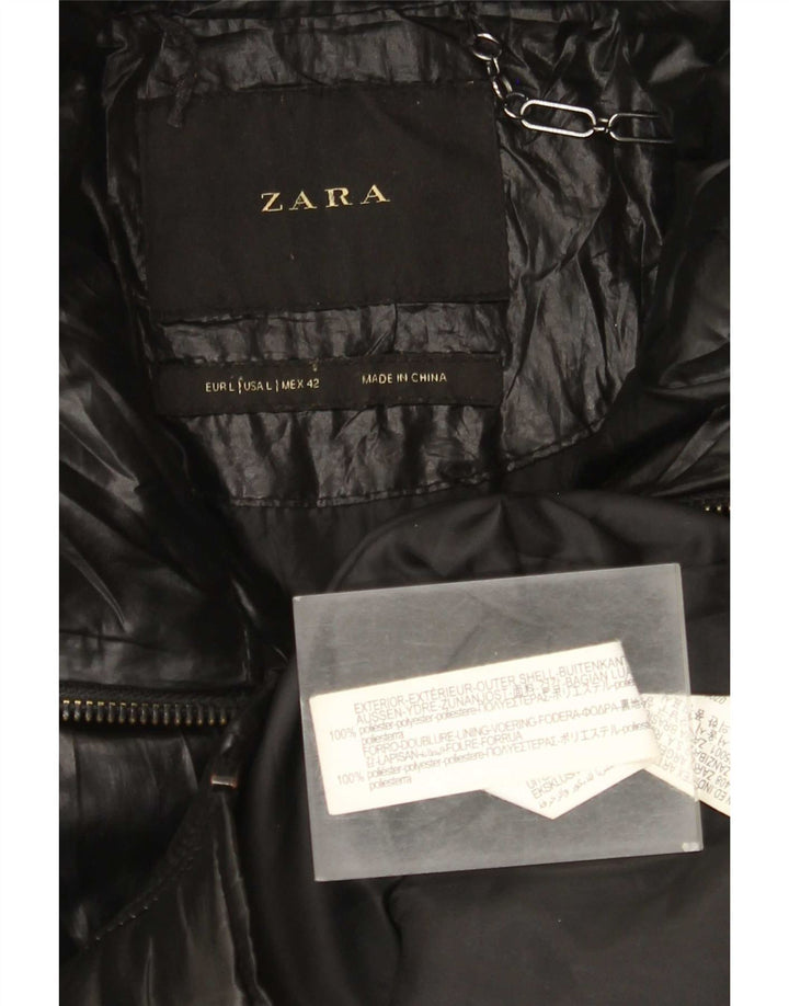 Zara muška podstavljena jakna UK 40 veliki crni poliester