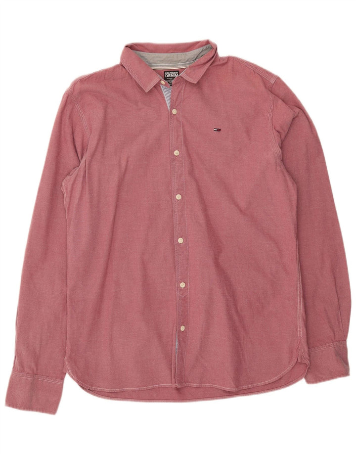 Tommy Hilfiger velika muška košulja od ružičastog pamuka