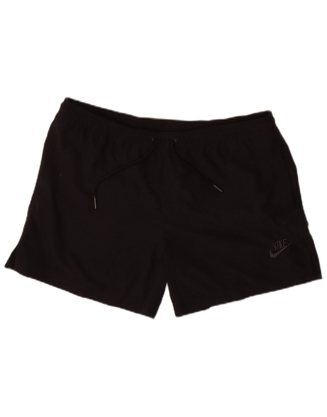 Nike Womens Sport Shorts UK 14/16 Large Black Polyester