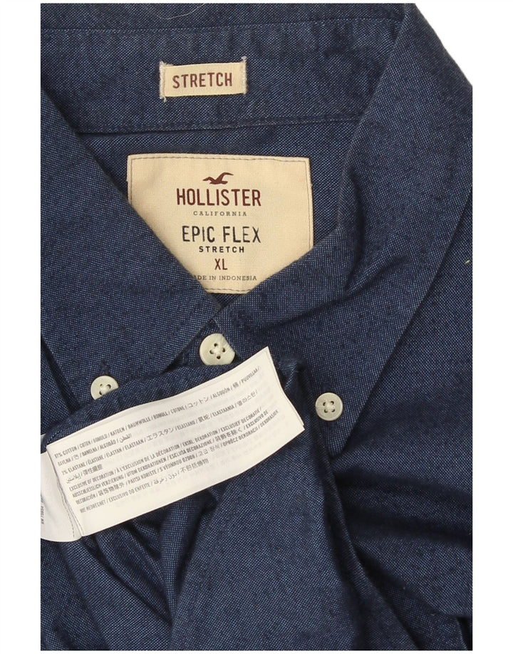 Hollister muška košulja XL plavi pamuk