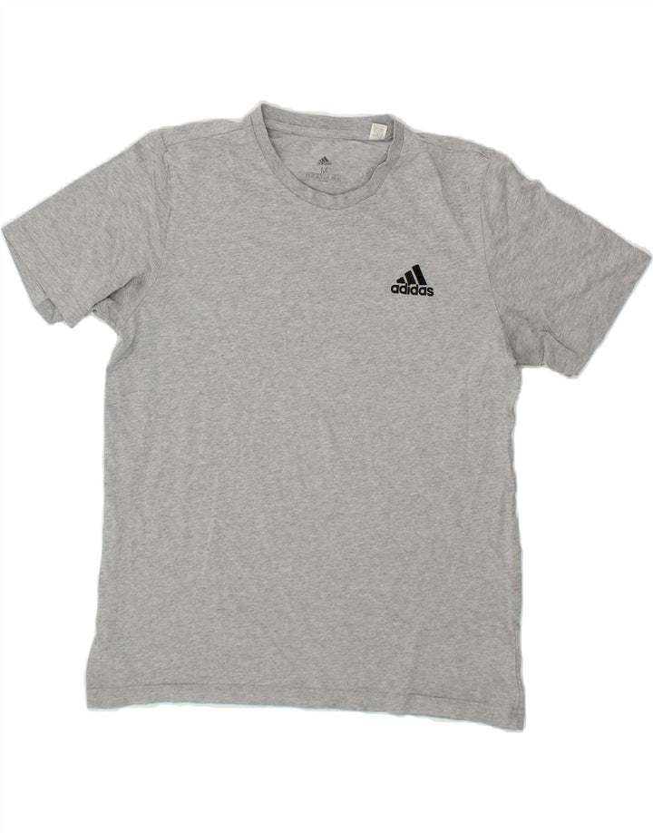ADIDAS Mens T-Shirt Top Medium Grey Cotton Vintage Adidas and Second-Hand Adidas from Messina Hembry 