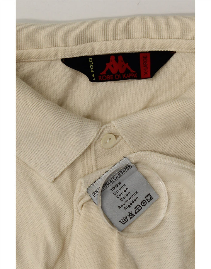 Kappa muška polo majica XL bijeli pamuk