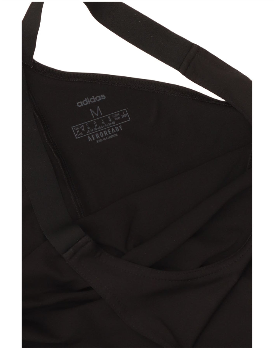 ADIDAS ženski gornji dio prsluka Aeroready UK 12/14 srednje crne boje