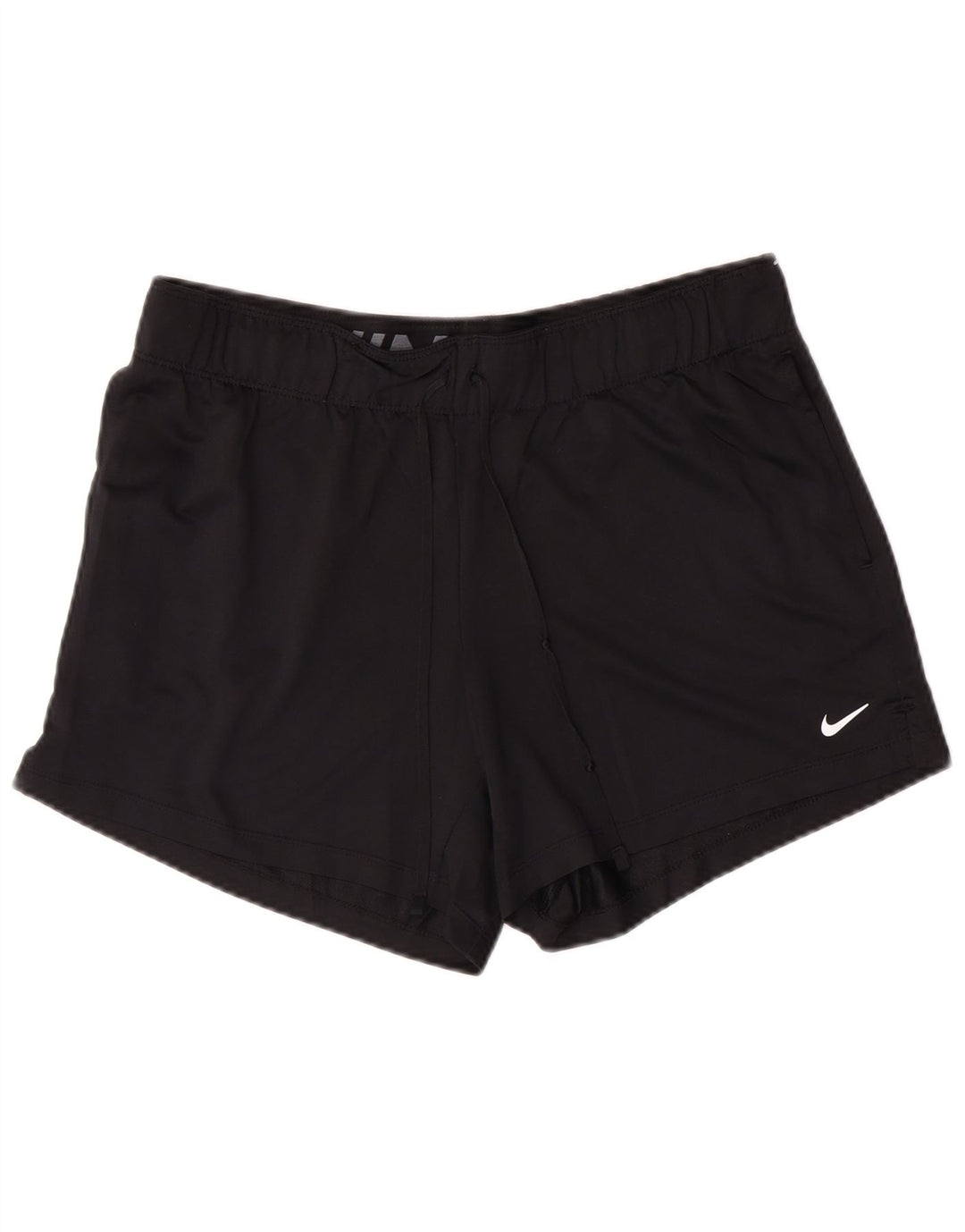 NIKE Ženske Dri Fit Sportske kratke hlače UK 14 Srednji crni poliester